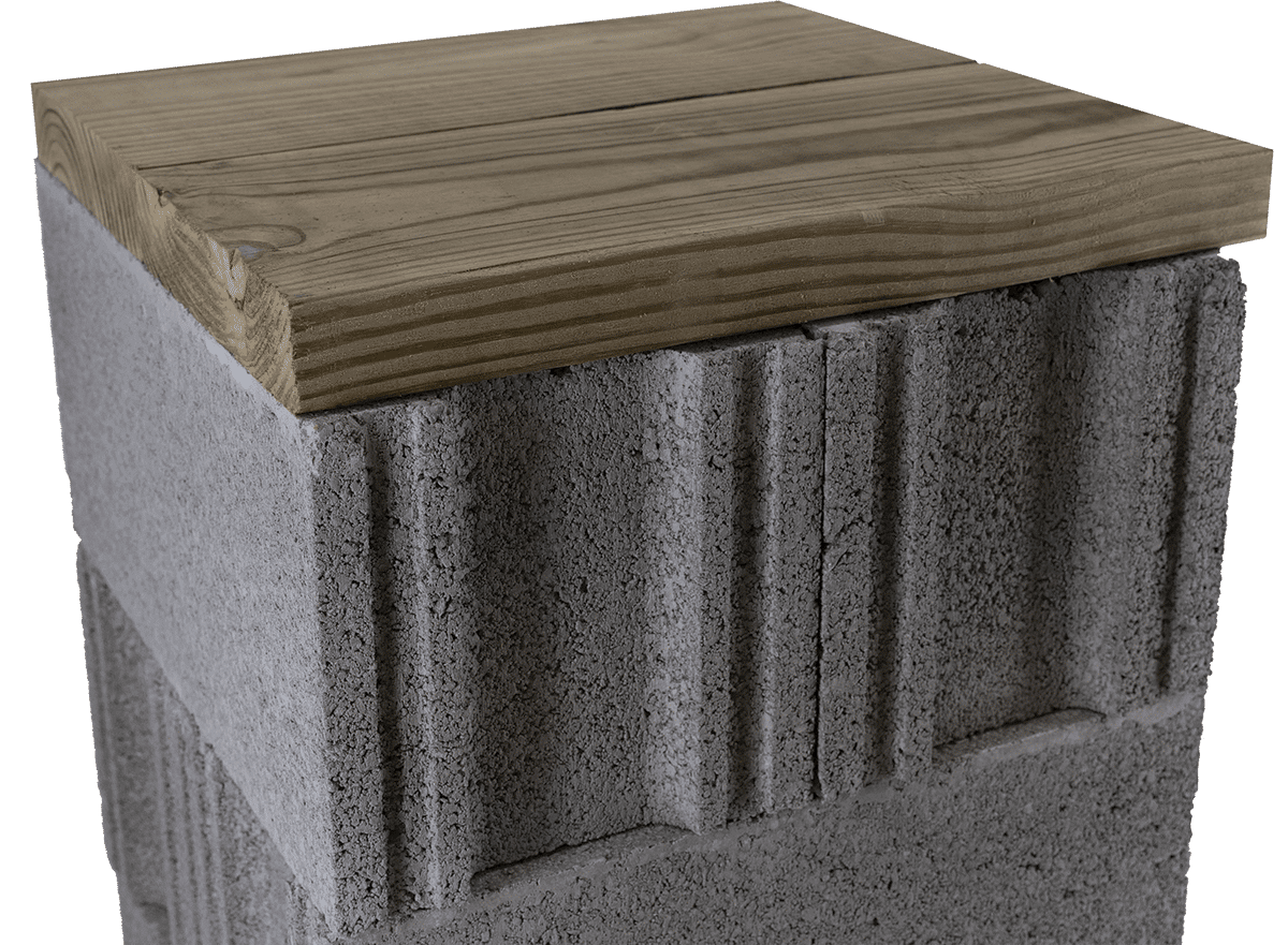 Treated wood cap board