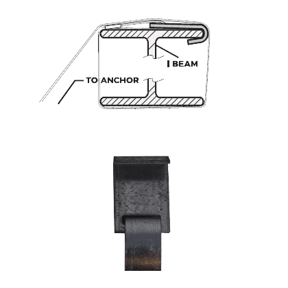 J-hook frame tie