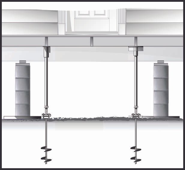 Anchor pier assembly option 1